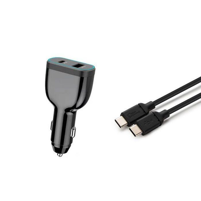 CoreParts USB-C Car Charger for Laptop, Mobile and Tablet, with USB-C to USB-C cable. 78W 5V 3A - 20V3A QC3.0 18Watt, PD 3.0 60Watt Plug:USB-C Input: 12-24V 5A, Output: QC3.0 5V3A,9V3A,12V3A,15V3A,20V2.25A, 1xUSBA (QC3.0), 1xUSB-C PDCharge all your device CoreParts USB-C Car Charger for Laptop, Mobile and Tablet, with USB-C to USB-C cable. 78W 5V 3A - 20V3A QC3.0 18Watt, PD 3.0 60Watt Plug:USB-C Input: 12-24V 5A, Output: QC3.0 5V3A,9V3A,12V3A,15V3A,20V2.25A, 1xUSBA (QC3.0), 1xUSB-C PDCharge all your device