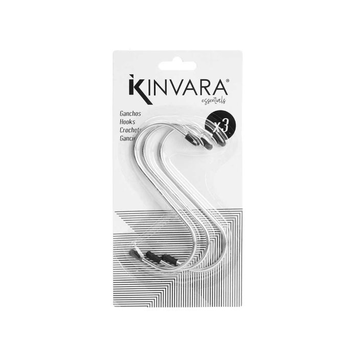 Set 3 Ganchos Metalicos Grandes Kinvara 10X21CM (24 Unidades) 2 Set 3 Ganchos Metalicos Grandes Kinvara 10X21CM (24 Unidades) 2