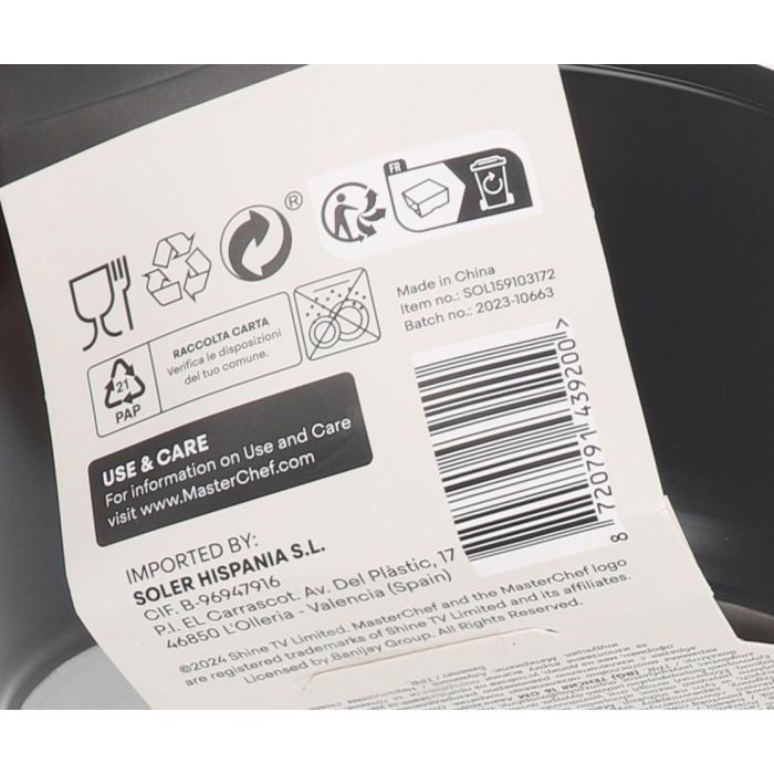 Cazo de aluminio forjado Masterchef 16 cm, grosor 2.8 mm (6 Unidades) 4 Cazo de aluminio forjado Masterchef 16 cm, grosor 2.8 mm (6 Unidades) 4
