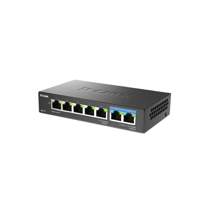 D-Link DMS-107 Switch No Administrado Multi-Gigabit de 7 Puertos Ethernet RJ45 10/100/1000/2500 Mbps 1