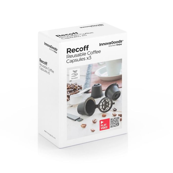 Set de 3 Cápsulas de Café Reutilizables Recoff InnovaGoods 6