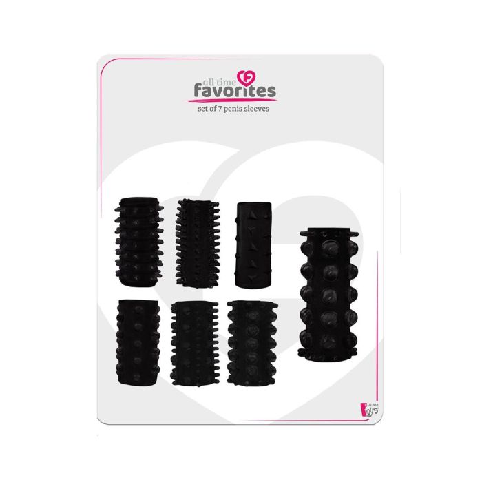 Funda para pene Dream Toys All Time Favorites Negro Ø 6 cm 1 Funda para pene Dream Toys All Time Favorites Negro Ø 6 cm 1