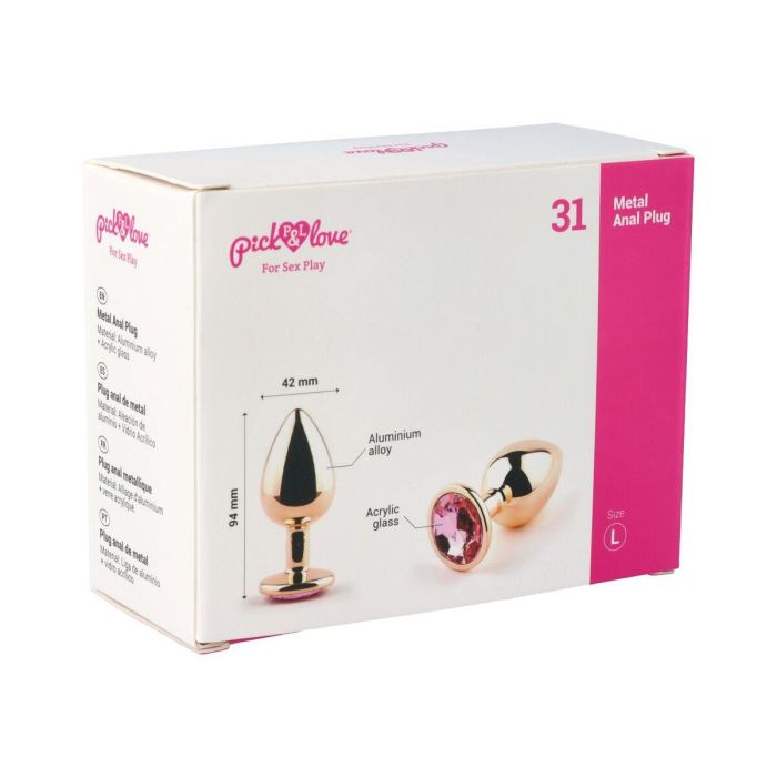 Plug Anal Pick&Love Nº 31 Dorado (9,5 cm) 1