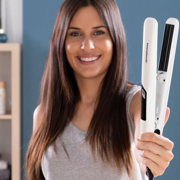 Plancha de Pelo Cerámica con Vapor Stemio InnovaGoods 36 W 6 Plancha de Pelo Cerámica con Vapor Stemio InnovaGoods 36 W 6