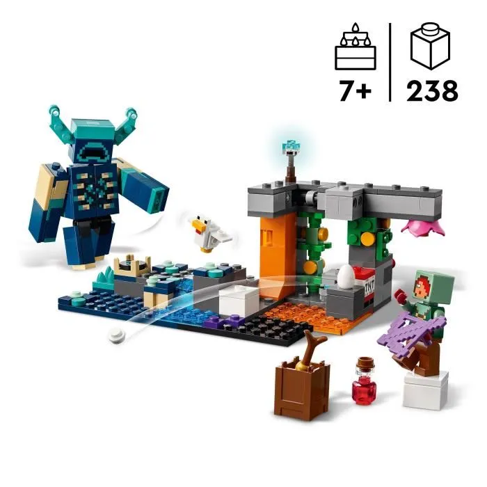 Lego Minecraft 21274 Encuentro con el Guardián - Juguete Coleccionable para Niños de 7 Años en Adelante 1