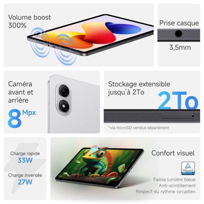 Xiaomi Redmi Pad 2 Pro 6GB/128GB VHU6140EU 12,1 Pulgadas 2,5K 120Hz 12000mAh 8 Xiaomi Redmi Pad 2 Pro 6GB/128GB VHU6140EU 12,1 Pulgadas 2,5K 120Hz 12000mAh 8
