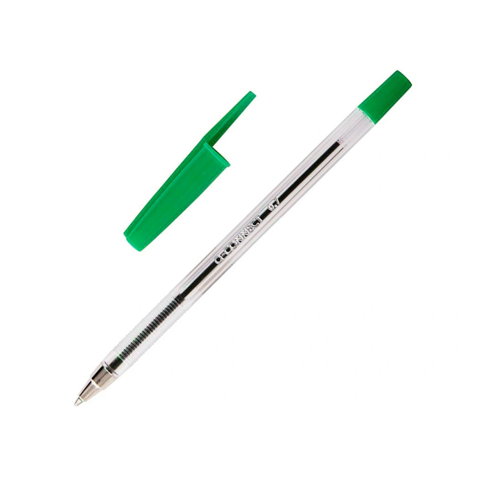 Q-connect Bolígrafo Transparente Verde Medio kf01043, Tinta a Base de Aceite, Punta 1 mm, Trazo 0.4 mm, Escritura Suave 1 Q-connect Bolígrafo Transparente Verde Medio kf01043, Tinta a Base de Aceite, Punta 1 mm, Trazo 0.4 mm, Escritura Suave 1