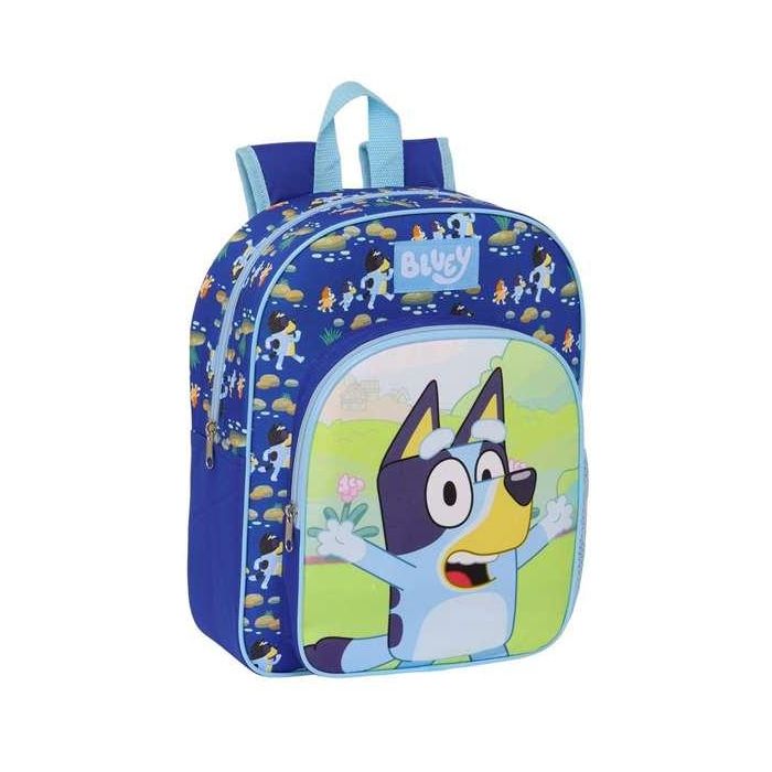 Mochila Escolar Bluey Azul marino 28 x 34 x 10 cm