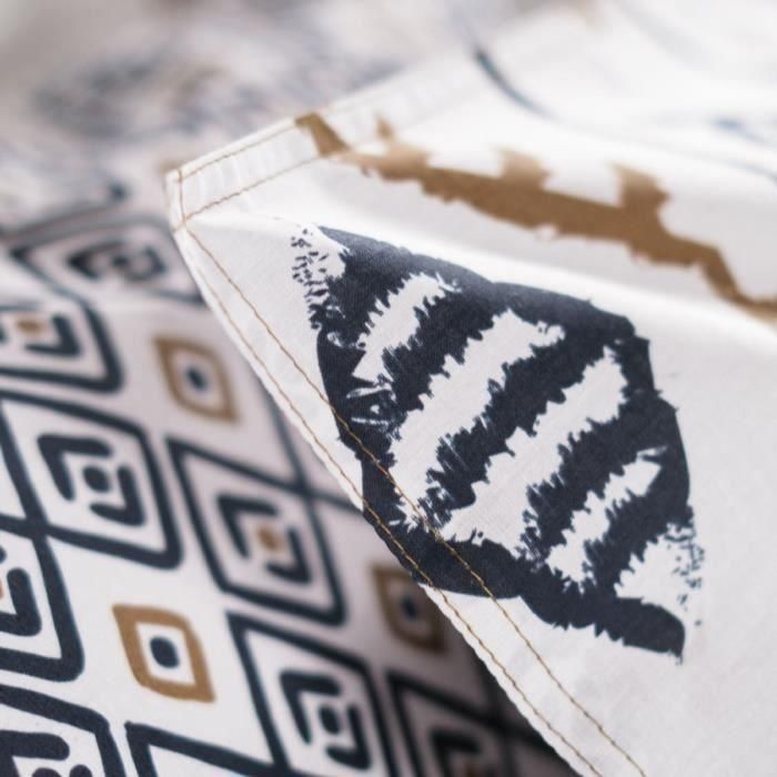 Today 116537 Juego de Cama Sunshine Algodón Estampado 240x260cm con 2 Fundas de Almohada 63x63cm para Cama Doble 2