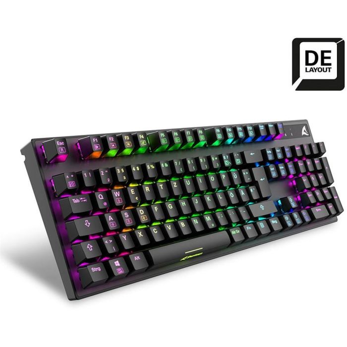 Sharkoon Gaming Tastatur Skiller SGK20 schwarz-braun DE 1