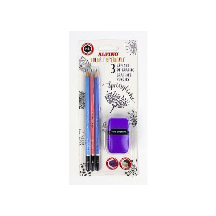 Lapiz De Grafito Alpino Color Experience Blister De 3 12 unidades
