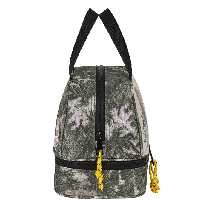 Portameriendas Jurassic World Warning Gris 20 x 20 x 15 cm 2 Portameriendas Jurassic World Warning Gris 20 x 20 x 15 cm 2