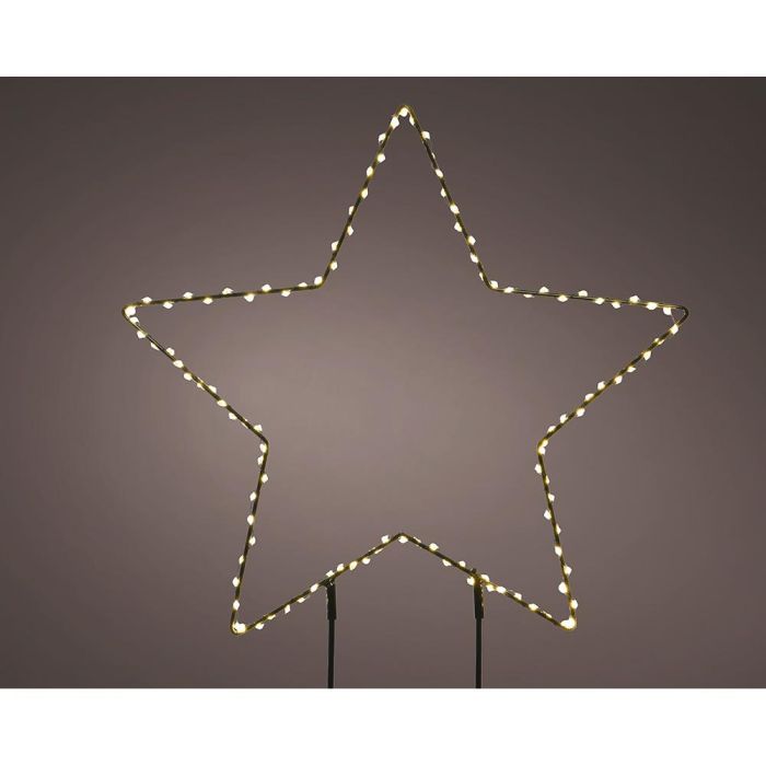 Estrella microleds de estaca, ø38 x 0,6 cm