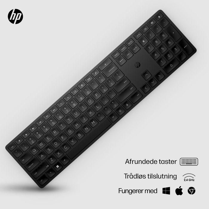 HP 450 Teclado Inalámbrico Programable con 20+ Teclas Personalizables, Materiales Sostenibles y Fácil Limpieza 24