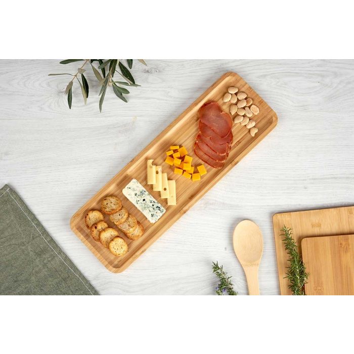 Tabla Bambu Rectangular Aperitivo 46X15 Cm Kinvara (12 Unidades) 4 Tabla Bambu Rectangular Aperitivo 46X15 Cm Kinvara (12 Unidades) 4