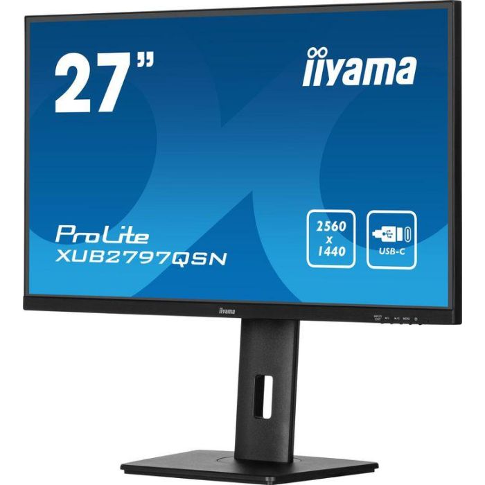 Iiyama ProLite XUB2797QSN-B2 Monitor IPS 27" 2K Ultra HD, USB-C, 65W, Altavoces, Negro 3