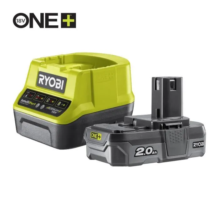 Ryobi Taladro / Destornillador Inalámbrico 18V 2Ah con 1 Batería de Litio y Cargador 2