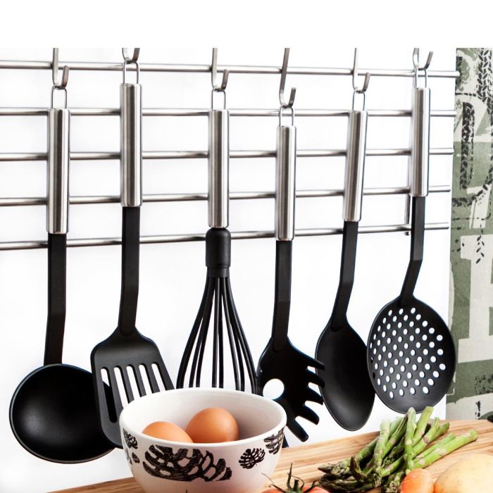 Quid Cazo Acero Inoxidable Habitat Negro Mate 35x10x7 cm 1 Quid Cazo Acero Inoxidable Habitat Negro Mate 35x10x7 cm 1