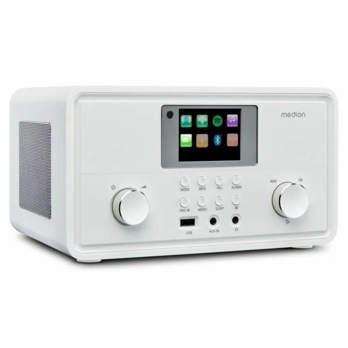 Medion MED1717434079310 Radio por Internet DAB+ Bluetooth 2 x 10 W RMS Blanco 4 Medion MED1717434079310 Radio por Internet DAB+ Bluetooth 2 x 10 W RMS Blanco 4