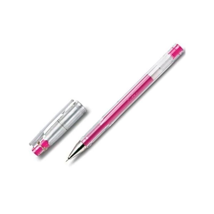 Pilot Bolígrafo de Gel G-Tec-C4 Rosa, Punta de Aguja 0.4 mm, Escritura Fina y Precisa