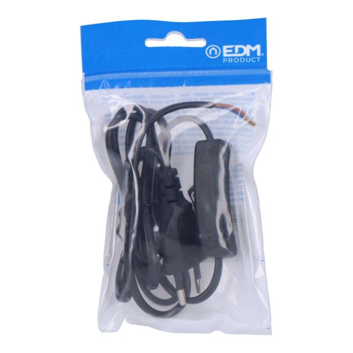 Edm Conexión con interruptor 3A 1,5m manguera plana negra 2x0,75mm 1 Edm Conexión con interruptor 3A 1,5m manguera plana negra 2x0,75mm 1