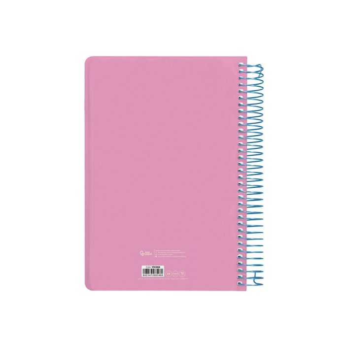 Agenda Espiral Liderpapel Classic A6 2025 Semana Vista Color Rosa Papel 70 gr 2