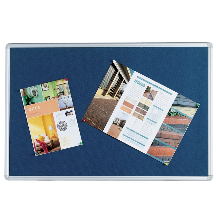 Q-connect Tablero de Anuncios Mural Grande de Fieltro Azul 120x90 cm para Uso Interior 1 Q-connect Tablero de Anuncios Mural Grande de Fieltro Azul 120x90 cm para Uso Interior 1