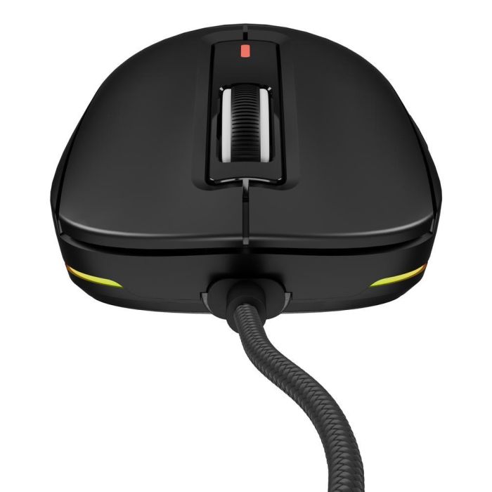 GENESIS Krypton 660 Ratón Gaming Óptico 12000 DPI 49g Ultraligero USB Cable Paracord Mano Derecha Interruptores Huano 90M Clics 5