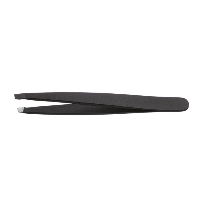 EUROSTIL Pinza de Depilar Dorada Punta Oblicua 9cm