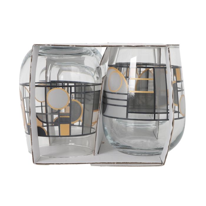 Set de 4 Vasos Gaia Abstract 475 cc - LAV (6 Cajas) 2 Set de 4 Vasos Gaia Abstract 475 cc - LAV (6 Cajas) 2