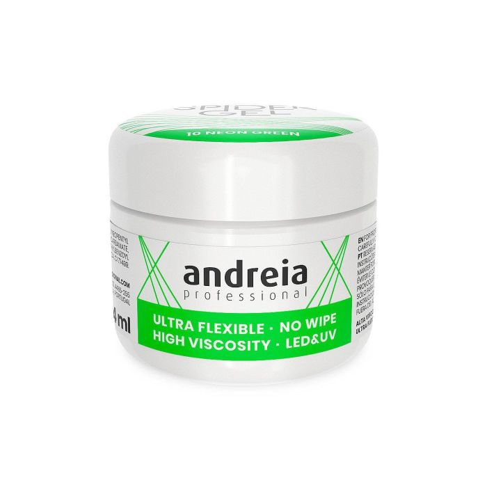 Andreia Gel Spider 10 Neón Green 4 ml - Gel para diseños artísticos