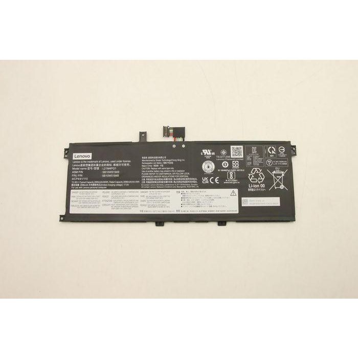 Lenovo Internal Lithium-Ion battery, 4-cell configuration, 46Wh capacity, designed for Lenovo ThinkPad systems. Lenovo Internal Lithium-Ion battery, 4-cell configuration, 46Wh capacity, designed for Lenovo ThinkPad systems.