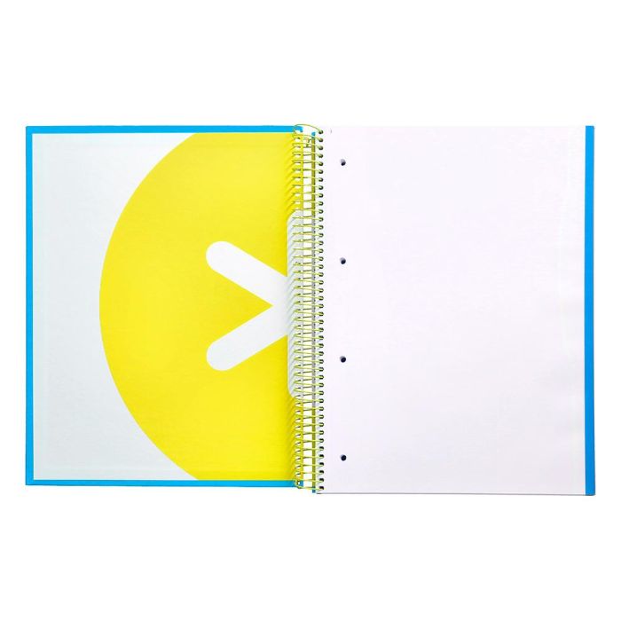 Cuaderno Espiral A4 Micro Antartik Tapa Forrada 120H 90 gr Liso Con Bandas 4 Taladros Color Azul 6