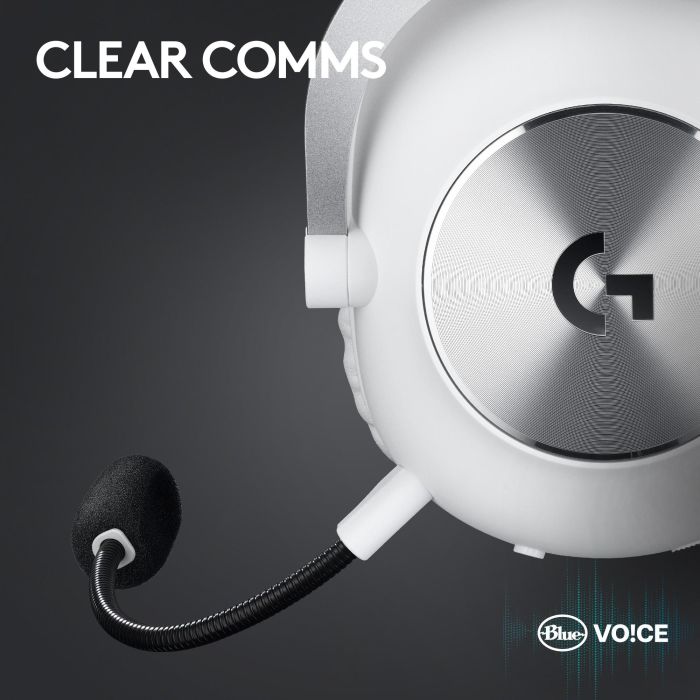 Logitech Auriculares Gaming G Pro X con micrófono cardioide, drivers Graphene 50 mm y tecnología LIGHTSPEED 4 Logitech Auriculares Gaming G Pro X con micrófono cardioide, drivers Graphene 50 mm y tecnología LIGHTSPEED 4