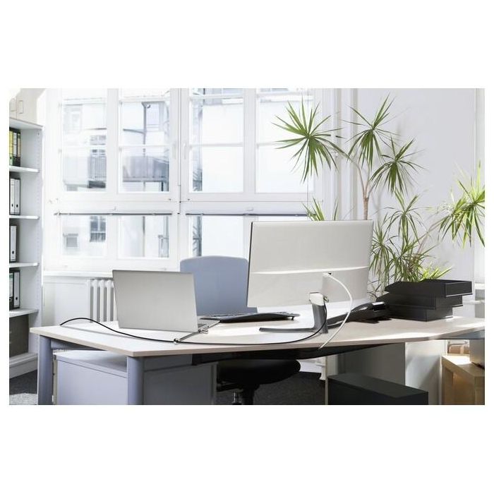 Kensington Candado de seguridad 3 en 1 universal Twin Head con cable y llave de acero al carbón para portátiles 3