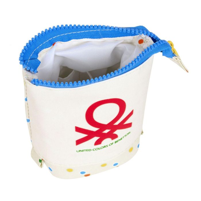 Benetton Portatodo Cubilete "Topitos" Blanco Roto Poliester 300D 8x19x6 5