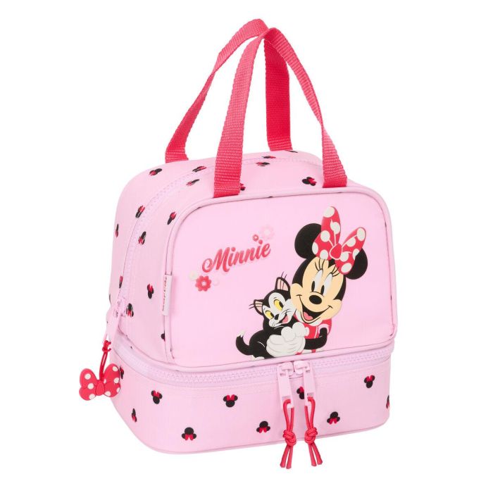 Portameriendas Minnie Mouse Naive Rosa 20 x 20 x 15 cm