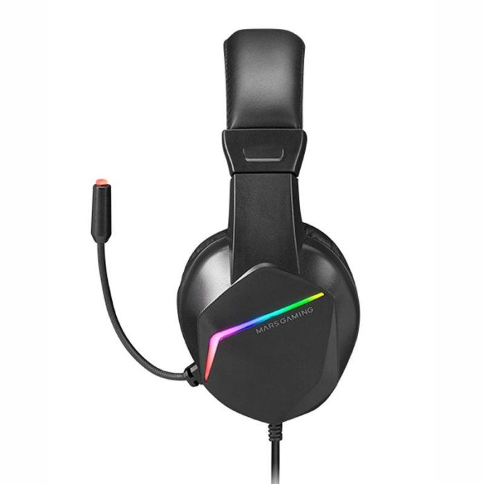 Mars Gaming Auriculares Gaming MH122 FRGB Jack Cancelación de Ruido Pasiva Sonido Hi-Fi Ultra-Bass Compatibilidad Multiplataforma 1