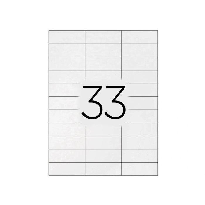 Q-connect KF10640 Etiqueta Adhesiva 70x25 mm para Láser, Ink-jet y Fotocopiadora, Caja 100 Hojas DIN A4 3