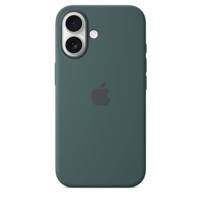Apple iPhone 16 - Funda de Silicona con MagSafe, Verde Lago 3 Apple iPhone 16 - Funda de Silicona con MagSafe, Verde Lago 3