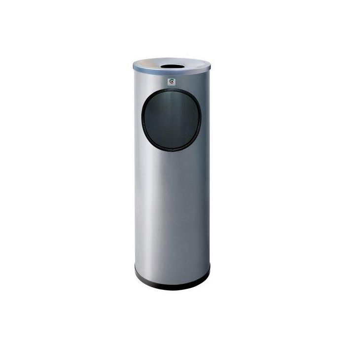 Papelera Cenicero Cilindro Metalica Redonda B-10 21.5 Ø 9006