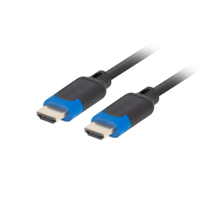 Lanberg Cable HDMI Macho-Macho V2.1 8K 48Gbps con HDR Dinámico, VRR, eARC y Conectores Oro para UHD y Gaming 3 Metros