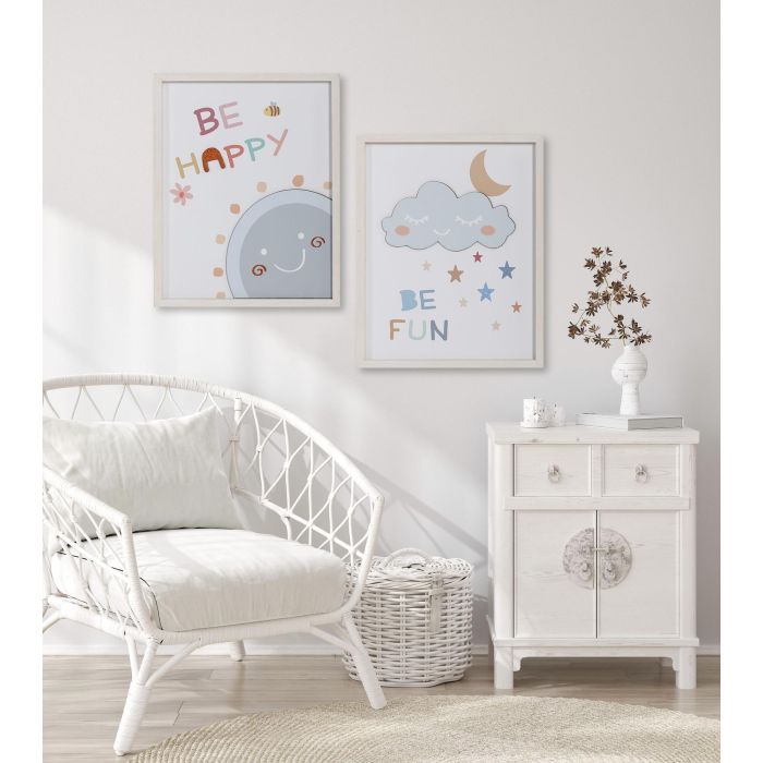 Cuadro Baby DKD Home Decor Multicolor Blanco 2 x 50 x 40 cm (4 Unidades) 7 Cuadro Baby DKD Home Decor Multicolor Blanco 2 x 50 x 40 cm (4 Unidades) 7