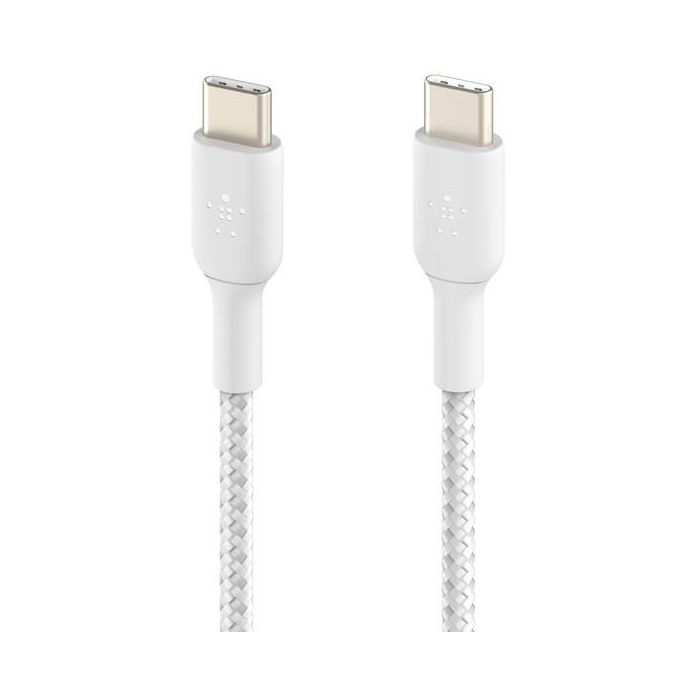 Belkin geflochtenes USB-C / USB-C-Kabel 2m. weiss