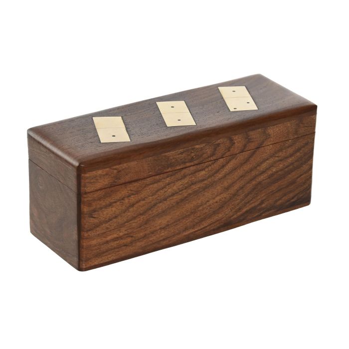 Juego Colonial DKD Home Decor Marron Dorado 6 x 6 x 15 cm Set de 2 (4 Unidades) 1 Juego Colonial DKD Home Decor Marron Dorado 6 x 6 x 15 cm Set de 2 (4 Unidades) 1
