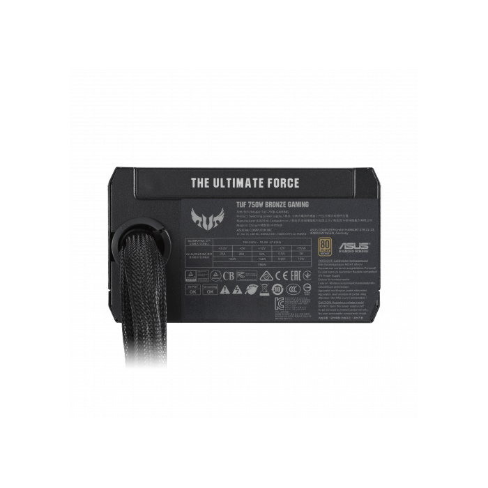ASUS TUF-GAMING-750B Fuente de Alimentación 750W 80 PLUS Bronze ATX 20+4 pin Negro - 90YE00D0-B0NA00 1 ASUS TUF-GAMING-750B Fuente de Alimentación 750W 80 PLUS Bronze ATX 20+4 pin Negro - 90YE00D0-B0NA00 1