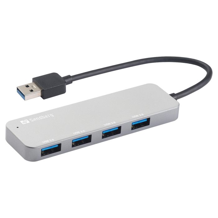 Sandberg USB 3.0 Hub 4 Ports SAVER para Ordenador con Conexión Rápida de Dispositivos USB Adicionales Sandberg USB 3.0 Hub 4 Ports SAVER para Ordenador con Conexión Rápida de Dispositivos USB Adicionales