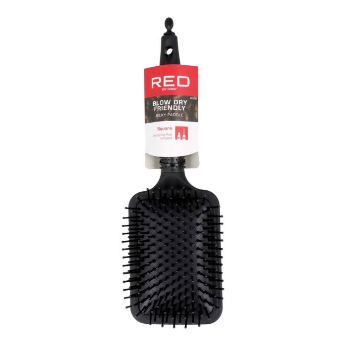 Red Kiss Rubberized Paddle Brush (Square) Red Kiss Rubberized Paddle Brush (Square)