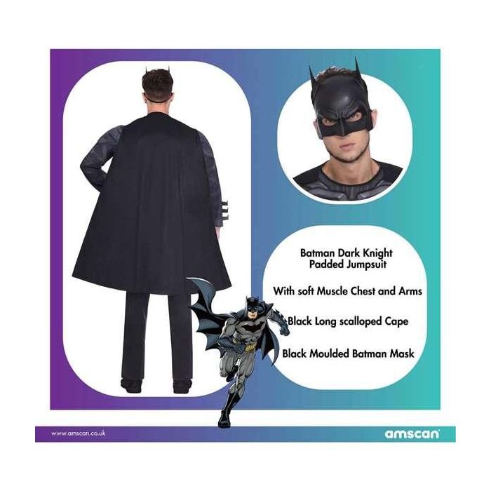 Disfraz adulto w.b. batman el caballero oscuro talla l 3 Disfraz adulto w.b. batman el caballero oscuro talla l 3
