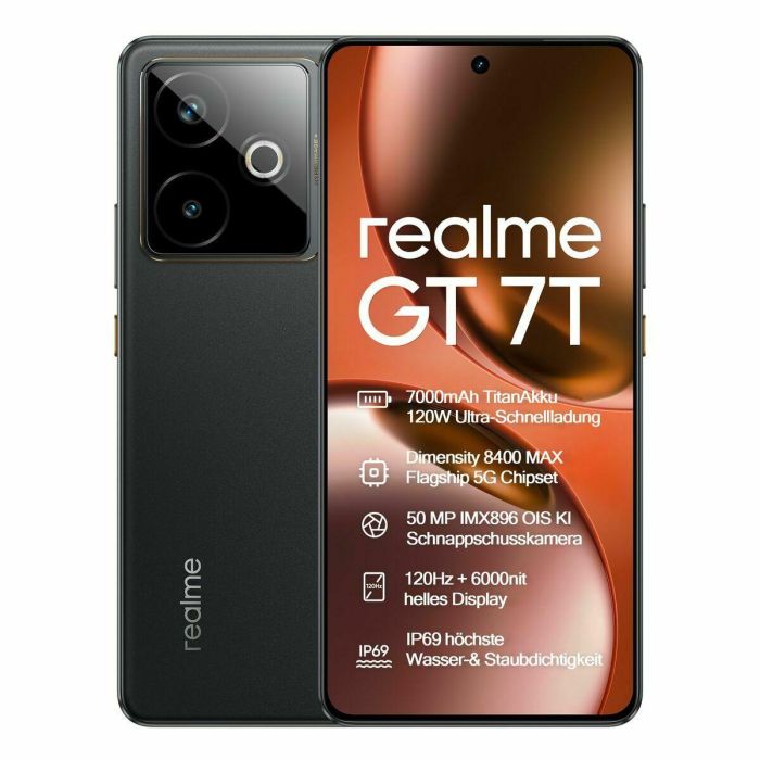 Realme GT 7T 5G Dual Sim 12GB RAM 256GB Negro Smartphone 9